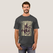 Cowboy gekleurd T-shirt (Voorkant volledig)