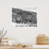 Cowboy gescheiden van zijn kudde. poster (Keuken)