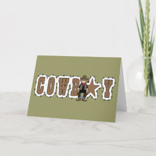 Cowboy Get Well - Westerne hulp bij ziekte en lets Kaart