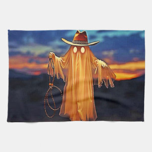 Cowboy Ghost bij Sunset Design Theedoek