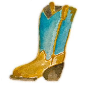 Cowboy Girl Note Kaart