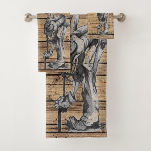 Cowboy, grain en bois (En situation)