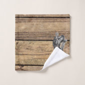 Cowboy, grain en bois (Gant de toilette)