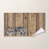 Cowboy, grain en bois (Serviette à main)