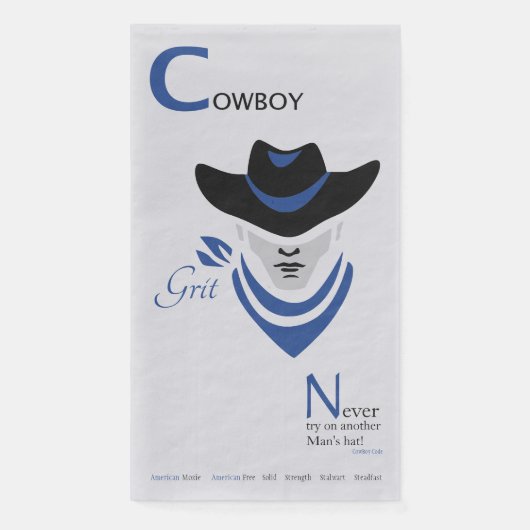 Cowboy Grit Servet (Voorkant)