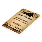 Cowboy Grooms Mariage gay Save the Date Magnet (Côté Gauche)