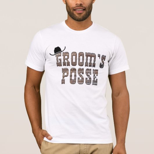 Cowboy Groom's Posse Shirt (Voorkant)