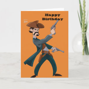 Cowboy Happy Birthday Groeten Kaart
