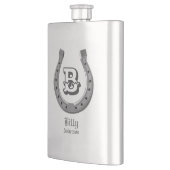 Cowboy Hoefijzer Personalized Monogram Flacon (Links)