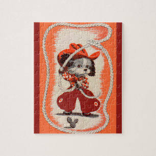 cowboy hond legpuzzel