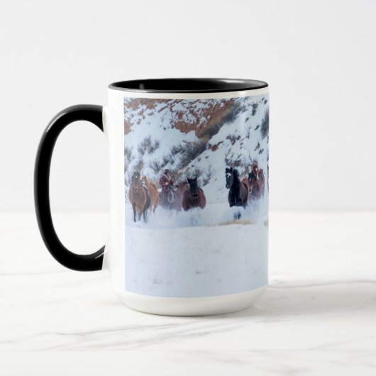 Cowboy Horse Drive | Hideout Ranch Shell, Wyoming Mok (Links)