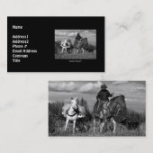 Cowboy Horse & Mule Visitekaartje (Voorkant / Achterkant)