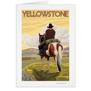 Cowboy & Horse - Parc national de Yellowstone