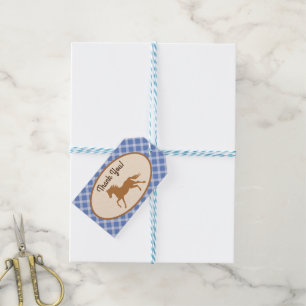 Cowboy Horse Pony Cute 1st Birthday Party Thema Cadeaulabel