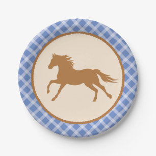 Cowboy Horse Pony Cute 1st Birthday Party Thema Papieren Bordje