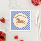 Cowboy Horse Pony Cute 1st Birthday Party Thema Servet (Insitu)