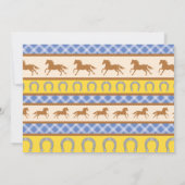 Cowboy Horse Pony Invitations d'anniversaire (Dos)