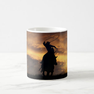 Cowboy Horse Roping Mug