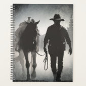 Cowboy Horse Silhouette Planner (Voorkant)