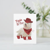 Cowboy in Boots Briefkaart (Staand voorkant)