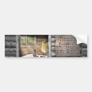 Cowboy in mijn hart bumpersticker