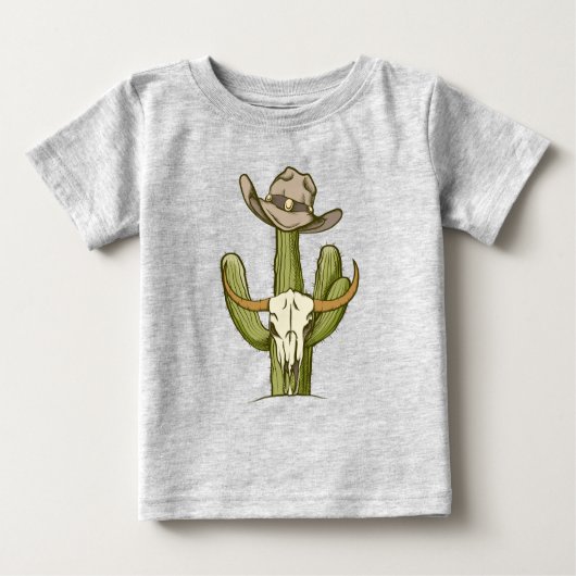 Cowboy In Western Cactus Yeehaw Cadeau-ideeën T-Sh (Voorkant)