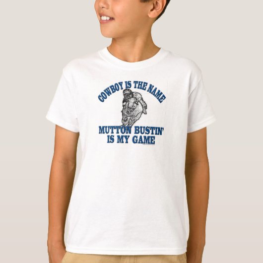 Cowboy is de naam.... t-shirt (Voorkant)
