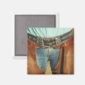 Cowboy-kapers Magneet (Voorkant / Achterkant)