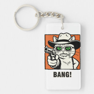 Cowboy Kat Sleutelhanger