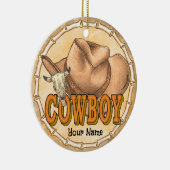 Cowboy Keramisch Ornament (Rechts)