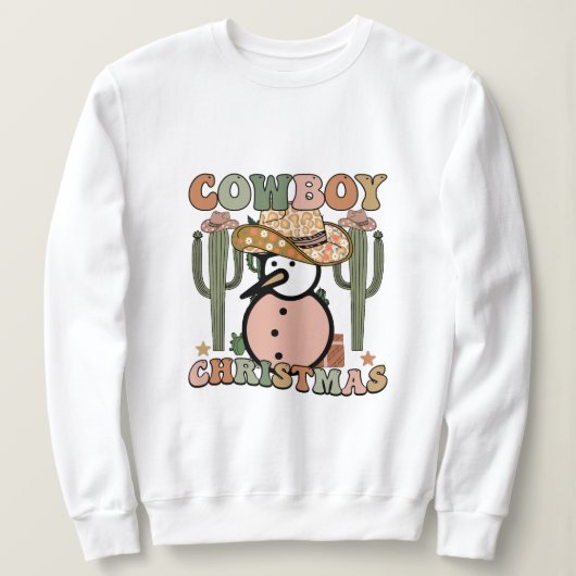 Cowboy kerst trui (Design voorkant)