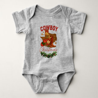 Cowboy Kerstmis Romper