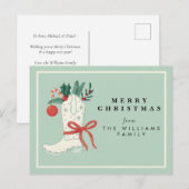 Cowboy Kerstvakantie Briefkaart Groet (Voorkant / Achterkant)