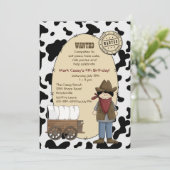 Cowboy Kind Invitation Kaart (Staand voorkant)