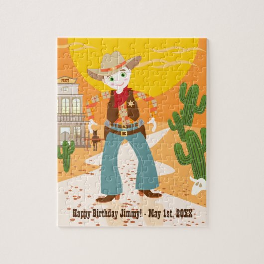 Cowboy kind legpuzzel (Verticaal)