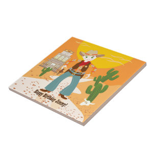 Cowboy kind tegeltje