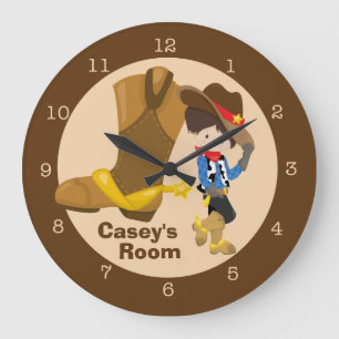 Cowboy Kinder Room Grote Klok