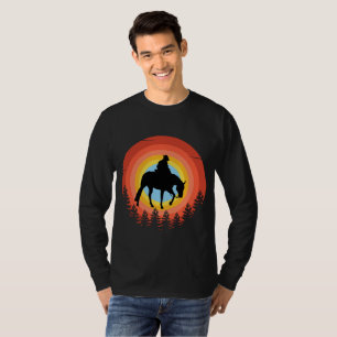 COWBOY KLEURRIJKE ZONSONDERGANG T-Shirt