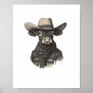  Cowboy Koe Shirt - Westerne Koe Poster