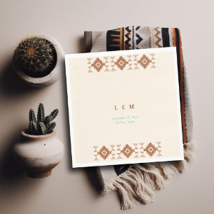 Cowboy Land Westerne Woestijn Terracotta Bruiloft Servet