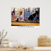 Cowboy Lifesaver Poster (Keuken)