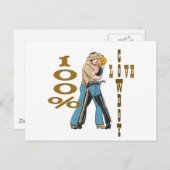 Cowboy Love Briefkaart (Voorkant / Achterkant)