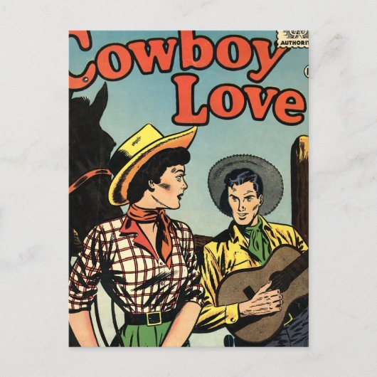 Cowboy Love Briefkaart (Voorkant)
