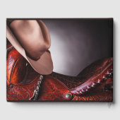 Cowboy Memorial Begrafenis Gastenboek (Achterkant)