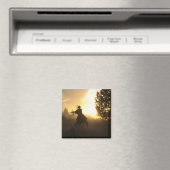 Cowboy met Lasso in Sunset Magneet (Insitu (Vaatwasser))