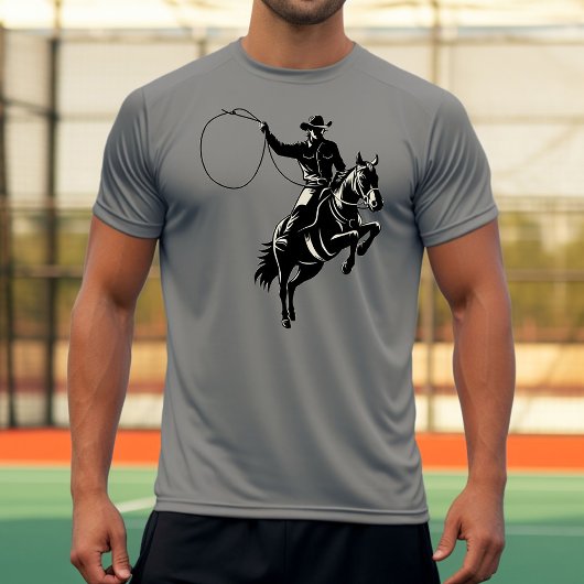 Cowboy met lasso t-shirt