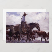  cowboy met zijn vee van Koerner (Voorkant / Achterkant)