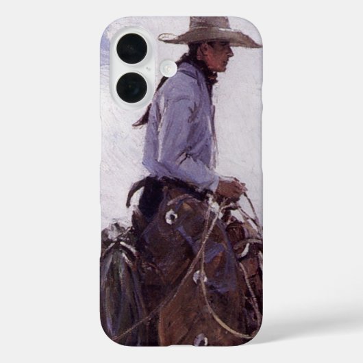  cowboy met zijn vee van Koerner Case-Mate iPhone Case (Achterkant)