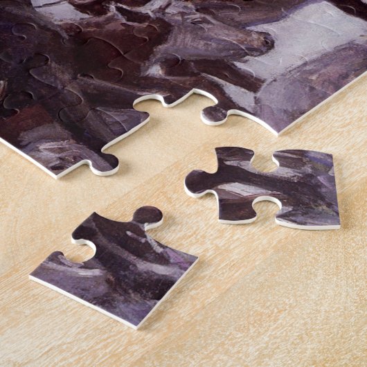 cowboy met zijn vee van Koerner Legpuzzel (Zijkant)