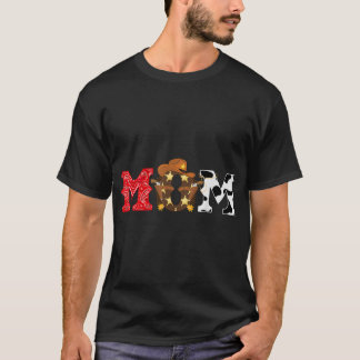 Cowboy Mom Westerne thema Rodeo Kids Verjaardag T-shirt